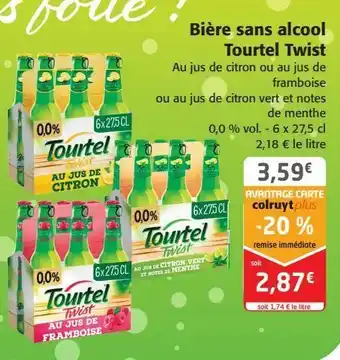 Colruyt Bière sans alcool tourtel twist offre