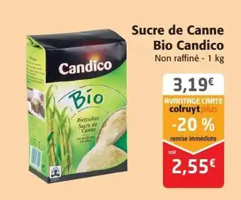 Colruyt Sucre de canne bio candico offre