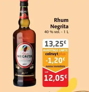 Colruyt Rhum negrita offre
