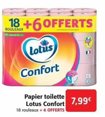 Colruyt Papier toilette lotus confort offre