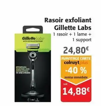 Colruyt Rasoir exfoliant gillette labas offre