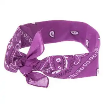 Bandeau bandana motif cachemire - violet