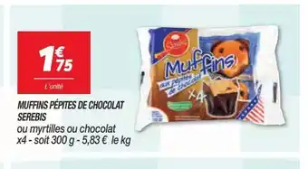 Netto Muffins pepites de chocolat serebis offre