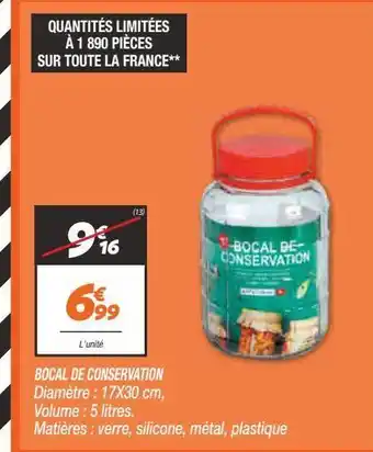 Bocal de conservation