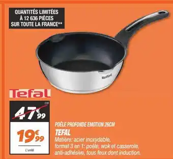 Netto Poêle profonde emotion 26cm tefal offre