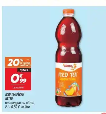 Netto Iced tea peche netto offre
