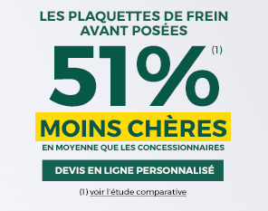 BON PLAN SUR LES PLAQUETTES DE FREIN AVANT POSĂES
