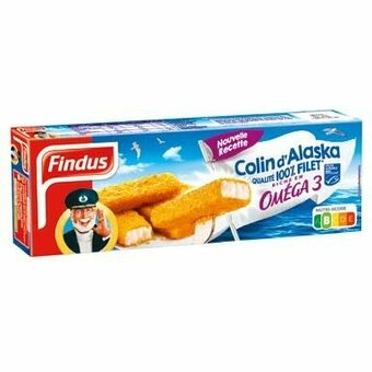 Auchan BÂTONNETS DE COLIN D'ALASKA PANÉS SURGELÉS offre