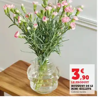 Super U Bouquet de 12 Mini Œillets offre