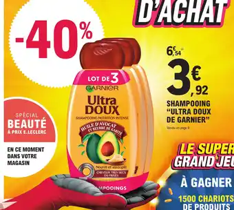E.Leclerc Shampooing Ultra Doux de garnier offre