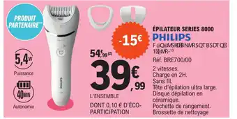 E.Leclerc Épilateur Series 8000 offre