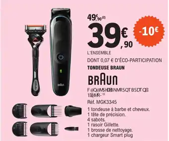 E.Leclerc Tondeuse Braun offre