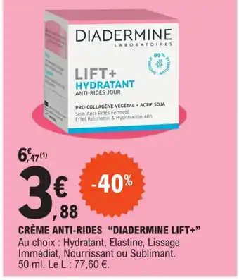 E.Leclerc Crème Anti-Rides Diadermine Lift offre