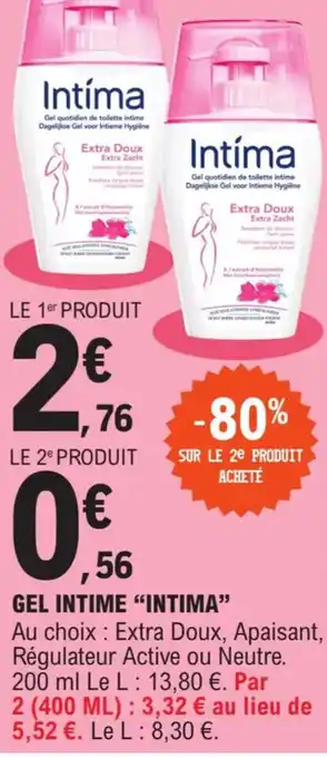 E.Leclerc Gel Intime Intima offre
