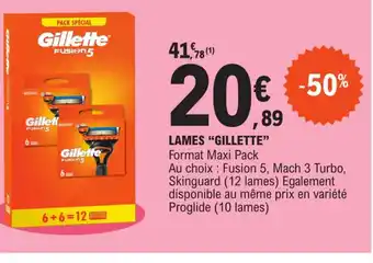 E.Leclerc Lames Gillette offre