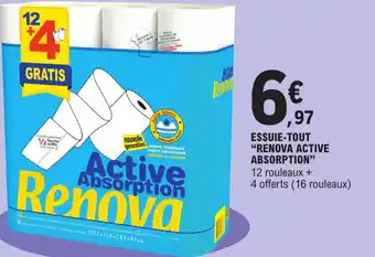 E.Leclerc Essuie-Tout Renova Active Absorption offre