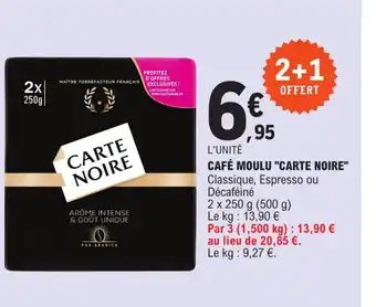 E.Leclerc Café Moulu Carte Noire offre