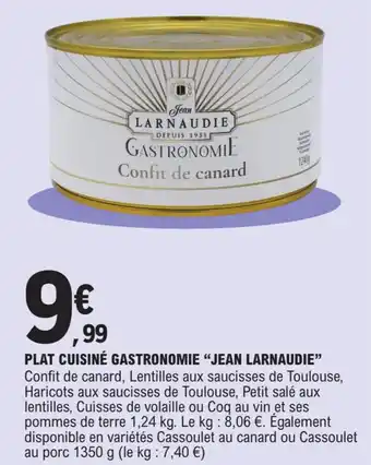E.Leclerc Plat Cuisiné Gastronomie Jean Larnaudie offre
