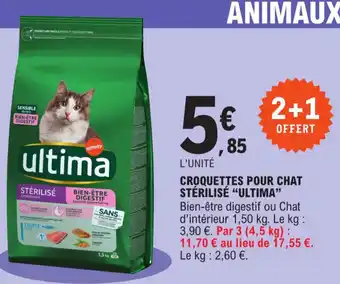 E.Leclerc Croquettes Pour Chat Stérilisé Ultima offre
