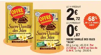 E.Leclerc Sucre Vanillé des Isles Alsa offre