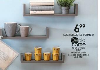 Stokomani ÉTAGÈRES FORME U offre