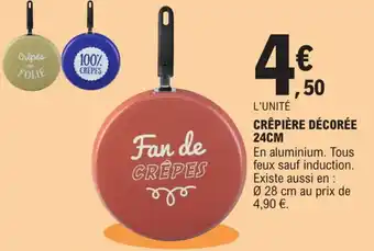 E.Leclerc Crêpière Décorée 24 CM offre