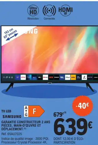 E.Leclerc TV LED offre