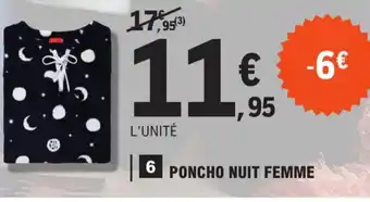 E.Leclerc Poncho Nuit Femme offre