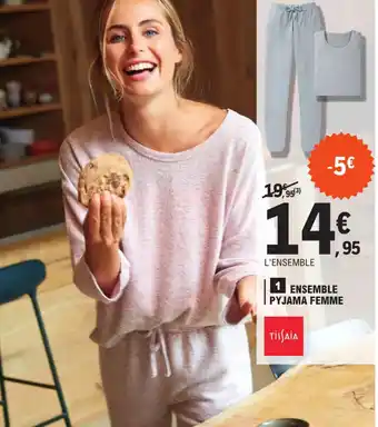 E.Leclerc Ensemble Pyjama Femme offre
