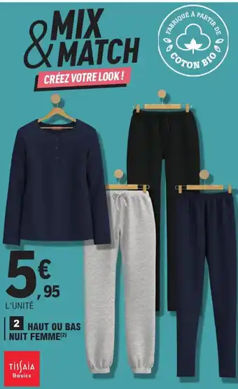 E.Leclerc Haut ou Bas Nut Femme offre