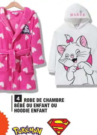 E.Leclerc Robe de Chambre ou Enfant ou Hoodie Enfant offre