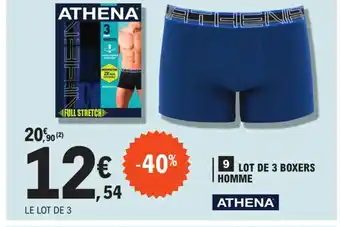 E.Leclerc Lot de 3 Boxers Homme offre