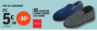 E.Leclerc Chausson Fermé Homme ou Femme offre