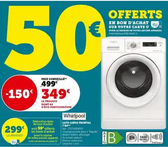 Super U Lave-Linge Frontal 7 KG offre