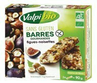 L'Eau Vive Barres figues/ noisettes sans gluten offre