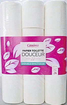 Casino Supermarchés Papier toilette Douceur double épaisseur blanc offre