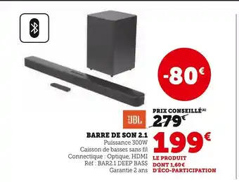 Super U Barre De Son offre