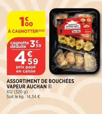 Bi1 Assortiment De Bouchées Vapeur Auchan offre