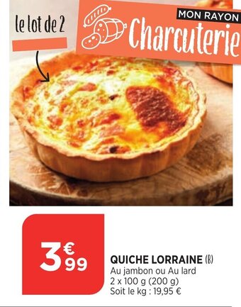 Bi1 Quiche Lorraine offre