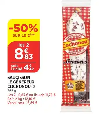 Bi1 Saucission Le Génereux Cochonou offre