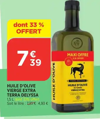 Bi1 Huile D'Olive Vierge Extra Terra Delyssa offre