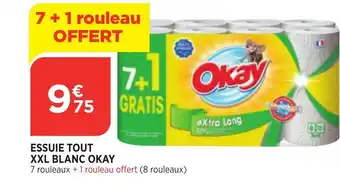 Bi1 Essuie Tout XXL Blanc Okay offre