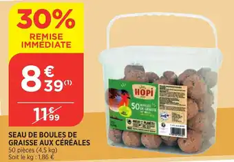 Bi1 Seau De Boules de Graisse Aux Céréales offre