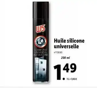Lidl Huile Silicone Universelle W5 offre