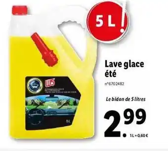 Lidl Lave Glace été W5 offre