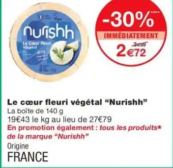 Le CĆur Fleuri VĂ©gĂ©tal "Nurishh