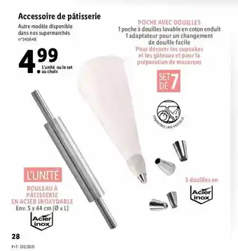 Lidl Accessoire De Pâtisserie offre