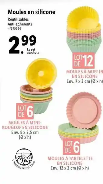 Lidl Moules En Silicone offre