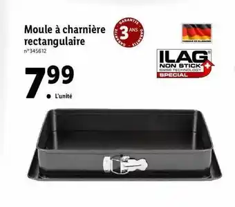 Lidl Moule à Charnière Rectangulaire offre