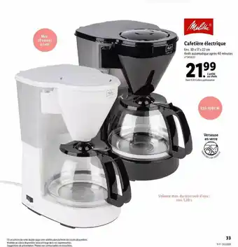 Lidl Cafetière électrique offre